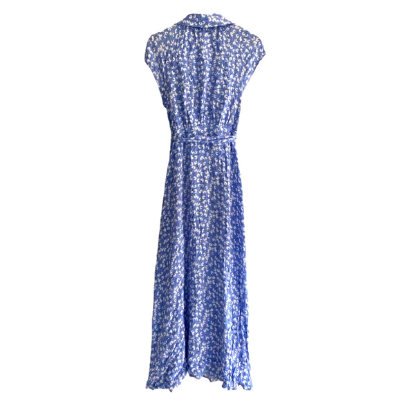 Free People So Fetch Wrap Slit  Ditsy Floral Midi Maxi Dress Size 0 - Picture 7 of 9